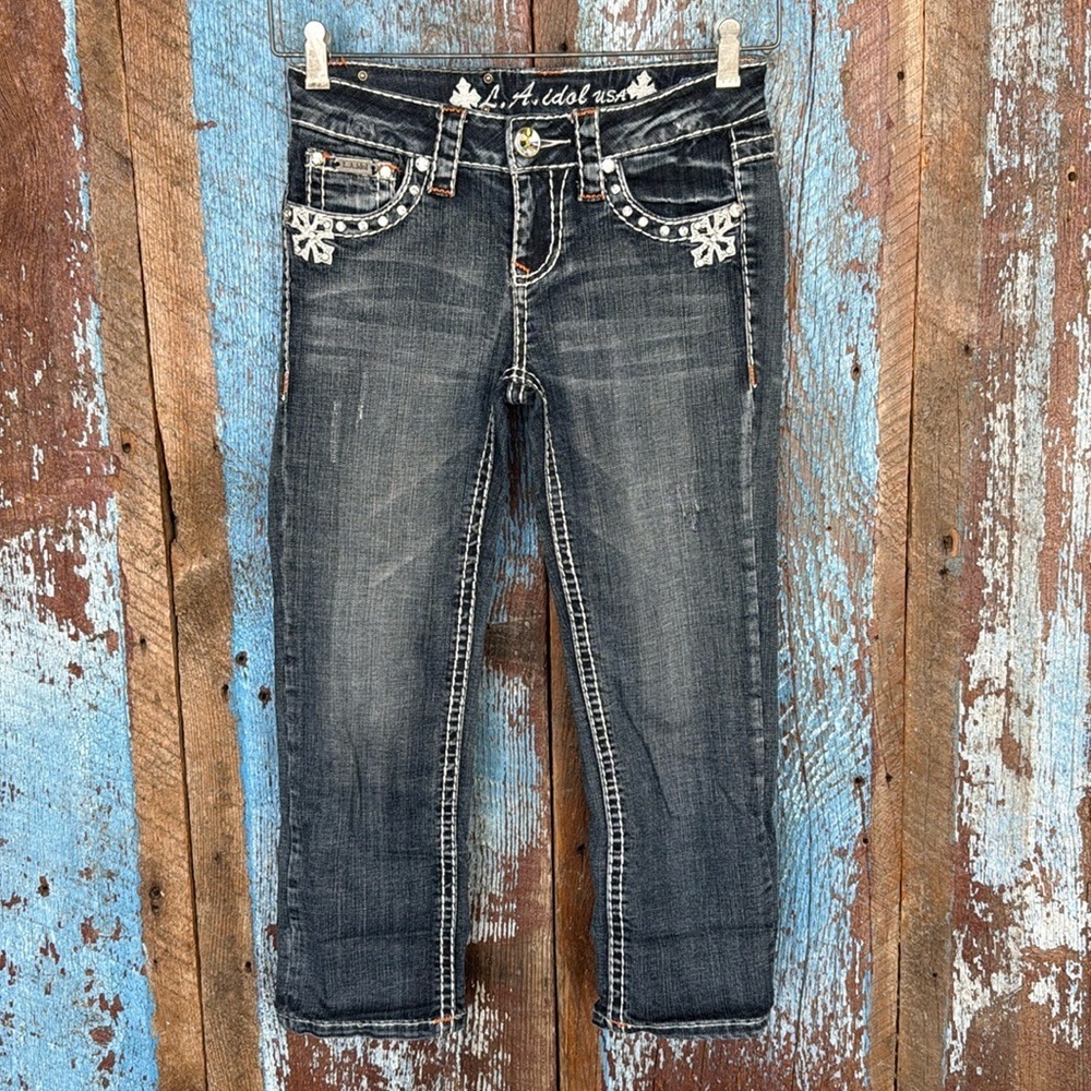 L.A. Idol Cropped Jeans Size 27